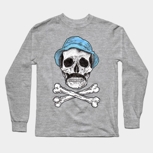 Danger Skull Long Sleeve T-Shirt by debonaart